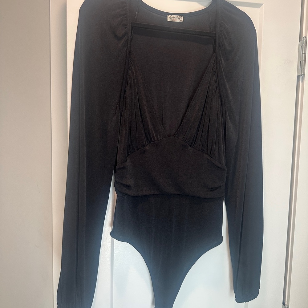 Free People Black Body Suit